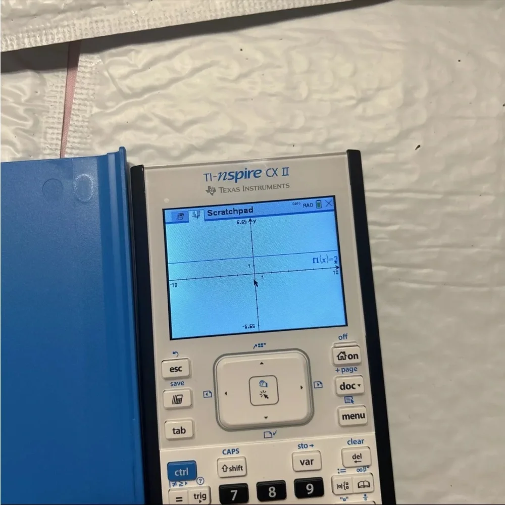 Texas Instruments TI Nspire CX II Graphing Calculator with charger USB cable